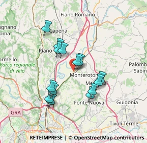 Mappa Via Allia, 00015 Monterotondo RM, Italia (6.40714)