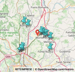 Mappa Via Allia, 00015 Monterotondo RM, Italia (6.52417)