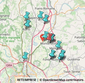 Mappa Via Allia, 00015 Monterotondo RM, Italia (6.964)