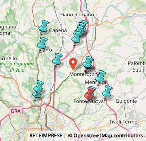 Mappa Via Allia, 00015 Monterotondo RM, Italia (7.06941)