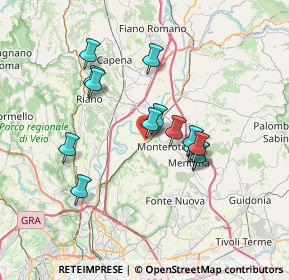 Mappa Via Allia, 00015 Monterotondo RM, Italia (6.33929)