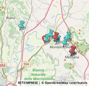 Mappa Via Allia, 00015 Monterotondo RM, Italia (3.26636)