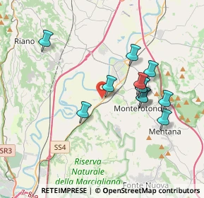 Mappa Via Allia, 00015 Monterotondo RM, Italia (3.46083)