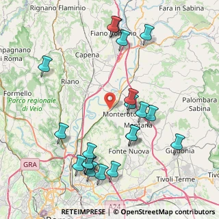Mappa Via Monte Circeo, 00015 Monterotondo RM, Italia (9.855)