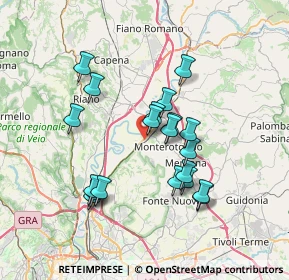 Mappa Via Monte Circeo, 00015 Monterotondo RM, Italia (6.738)