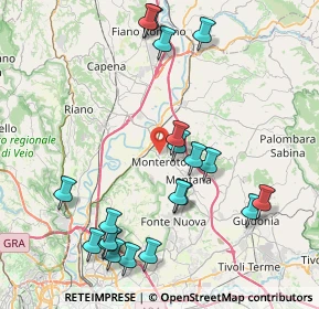 Mappa Via Garigliano Vicinale, 00015 Monterotondo RM, Italia (9.642)