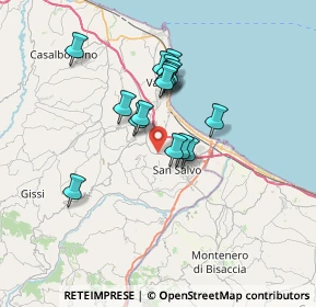 Mappa Via Polercia, 66051 Cupello CH, Italia (5.76625)