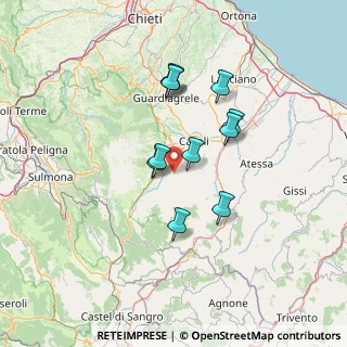 Mappa C.tr. Sant'Agata, 66010 Civitella Messer Raimondo CH, Italia (11.75545)