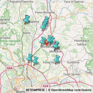 Mappa Via Monti Lucretili, 00015 Monterotondo RM, Italia (6.40462)
