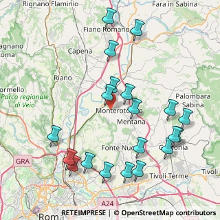 Mappa Via Monti Lucretili, 00015 Monterotondo RM, Italia (9.768)