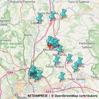 Mappa Via Monti Lucretili, 00015 Monterotondo RM, Italia (8.973)