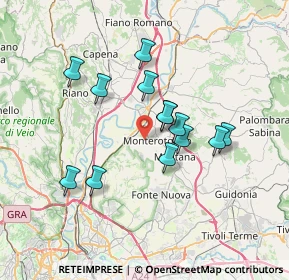 Mappa Via Monti Lucretili, 00015 Monterotondo RM, Italia (6.33538)