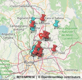 Mappa Via Monti Lucretili, 00015 Monterotondo RM, Italia (11.686)