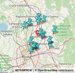 Mappa Via Monti Lucretili, 00015 Monterotondo RM, Italia (11.291)
