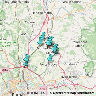 Mappa Via Fratelli Cairoli, 00015 Monterotondo RM, Italia (3.91667)