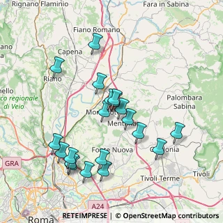 Mappa Via Fratelli Cairoli, 00015 Monterotondo RM, Italia (7.8825)