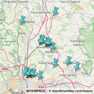 Mappa Via Fratelli Cairoli, 00015 Monterotondo RM, Italia (9.1485)