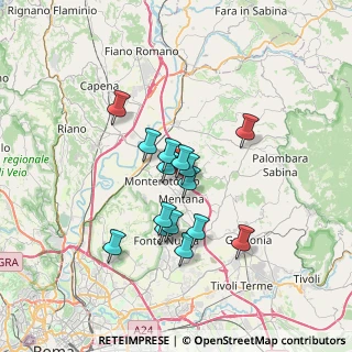 Mappa Via Castelchiodato, 00015 Monterotondo RM, Italia (5.77733)