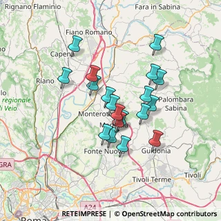 Mappa Via Castelchiodato, 00015 Monterotondo RM, Italia (6.04421)