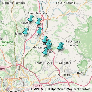Mappa Via Castelchiodato, 00015 Monterotondo RM, Italia (4.97364)