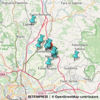 Mappa Via Castelchiodato, 00015 Monterotondo RM, Italia (4.20833)