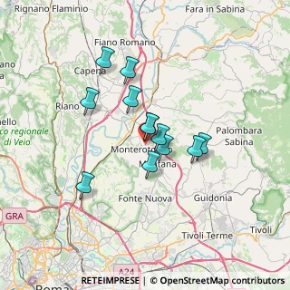 Mappa Via Nino Bixio, 00015 Monterotondo RM, Italia (5.35667)