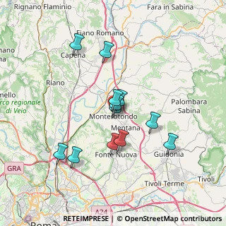 Mappa Via Fratelli Rosselli, 00015 Monterotondo RM, Italia (6.3425)
