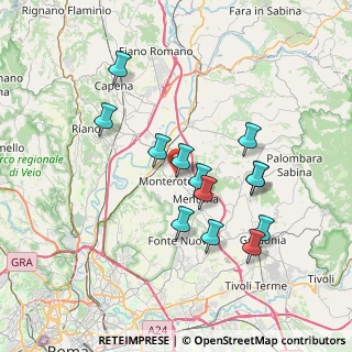 Mappa Via Fratelli Rosselli, 00015 Monterotondo RM, Italia (7.07385)