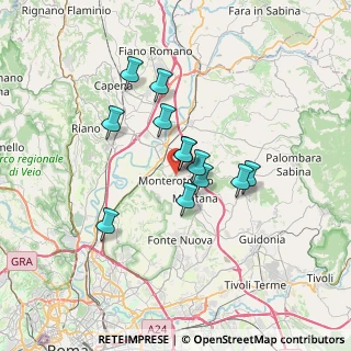 Mappa Via Fratelli Rosselli, 00015 Monterotondo RM, Italia (5.40167)
