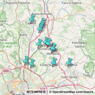 Mappa Via Fratelli Rosselli, 00015 Monterotondo RM, Italia (6.38)