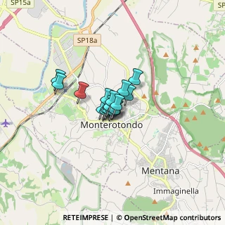 Mappa Via Fratelli Rosselli, 00015 Monterotondo RM, Italia (0.75)