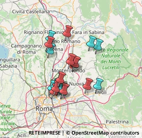 Mappa Via Castel Chiodato, 00015 Monterotondo RM, Italia (11.8735)