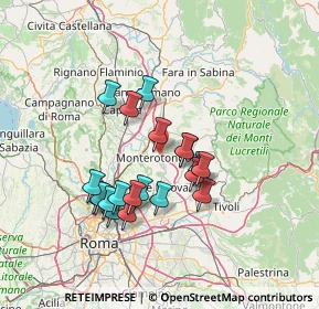 Mappa Via Castel Chiodato, 00015 Monterotondo RM, Italia (12.644)