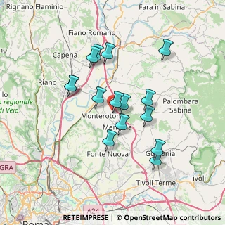 Mappa Via Castel Chiodato, 00015 Monterotondo RM, Italia (6.536)