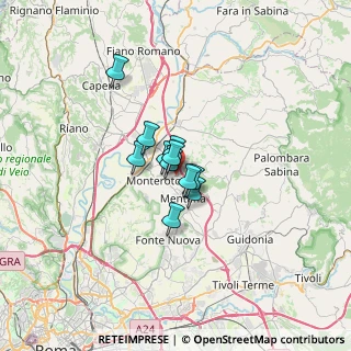Mappa Via Castel Chiodato, 00015 Monterotondo RM, Italia (3.59182)