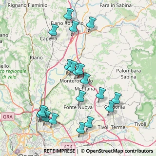 Mappa Via Monghio, 00015 Monterotondo RM, Italia (9.166)