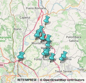 Mappa Via Monghio, 00015 Monterotondo RM, Italia (5.98529)