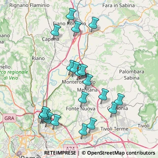 Mappa Via Vladimiro Riva, 00015 Monterotondo RM, Italia (9.1055)