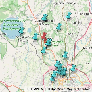 Mappa Via dei Gobbi, 00060 Formello RM, Italia (9.525)