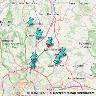Mappa Via Vulcano, 00015 Monterotondo RM, Italia (6.49714)