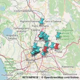 Mappa Via Vulcano, 00015 Monterotondo RM, Italia (11.686)