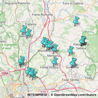 Mappa Via Marzabotto, 00015 Monterotondo RM, Italia (8.8805)
