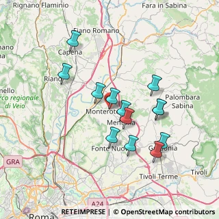 Mappa Via Tommaso Cellottini, 00015 Monterotondo RM, Italia (6.97462)