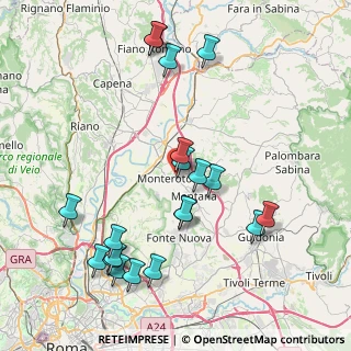 Mappa Via Tommaso Cellottini, 00015 Monterotondo RM, Italia (9.4195)