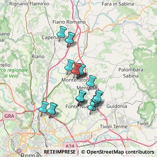 Mappa Via Tommaso Cellottini, 00015 Monterotondo RM, Italia (6.3665)