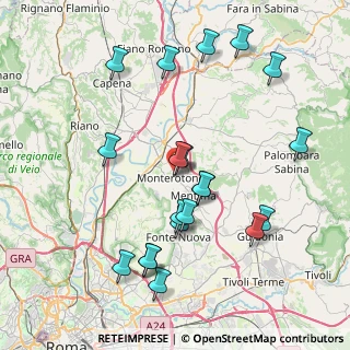 Mappa Via Tommaso Cellottini, 00015 Monterotondo RM, Italia (8.9075)