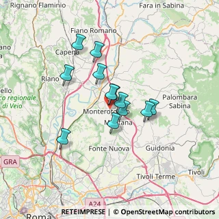 Mappa Via Giuseppe di Vittorio, 00015 Monterotondo RM, Italia (5.3825)
