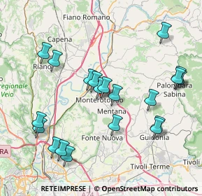 Mappa Via Carlo Pisacane, 00015 Monterotondo RM, Italia (8.7795)