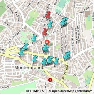 Mappa Via Carlo Pisacane, 00015 Monterotondo RM, Italia (0.2415)