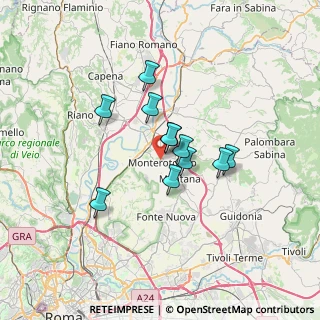 Mappa Via 25 Ottobre, 00015 Monterotondo RM, Italia (5.04909)